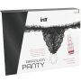 intt Brazilian Black Panty with Pearls and Lubricant Gel 50 ml