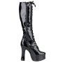 Erogance C2020 patent platform knee boots black size 43