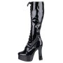 Erogance C2020 patent platform knee boots black size 44