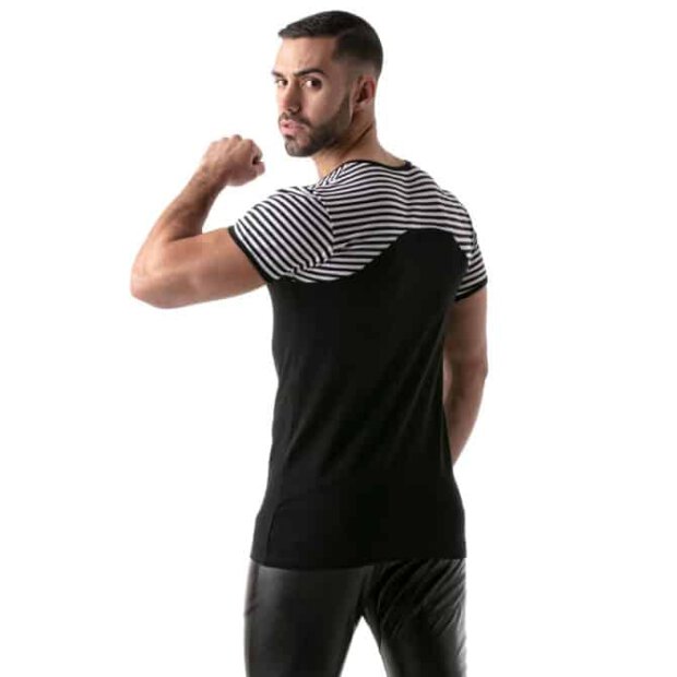 Stripes t-shirt Black-black - S