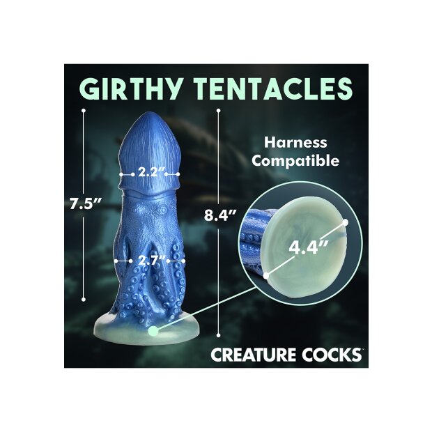 XR Brands Octopus gode bleu