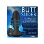 Thunder Plugs Butt Slider Sliding Ring Silicone Missile Plug Black