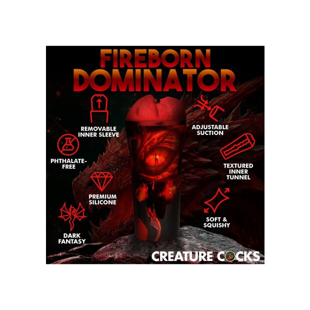 XR Brands Drachen Masturbator rot