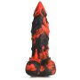 XR Brands Fire Demon Monster Dildo red black