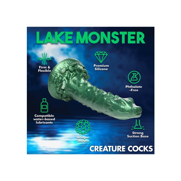XR Brands Cockness Monster - Sea Monster Dildo green