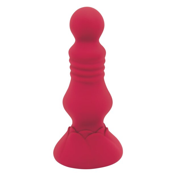 Sectret Baisers Bouton de rose plug anal rouge 4,1 cm