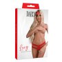 Lucy crotchless thong panty Red S/M