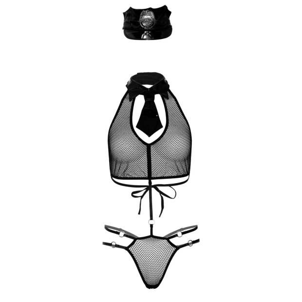 Naughty Police Roleplay Set Black S/M