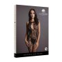 Criss Cross Neck Bodystocking - Black One Size - Queen Size