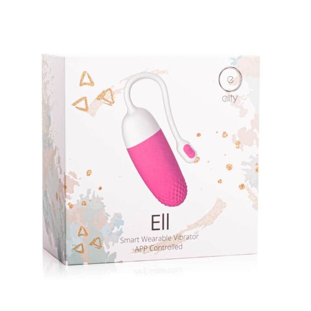 Elity Oeuf vibrant contrôlé par application Ell Blanc Rose
