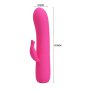 Pretty Love Tim Magenta Mini G-spot vibrator with clitoral stimulation pink