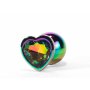 X-MEN Secret Shine Metall Anal Plug Regenbogenherzt L