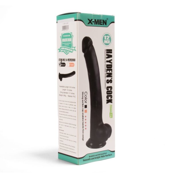 X-MEN Hayden’s 12 inch Cock Black 30,5 cm