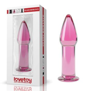 Lovetoy Glas Dildo Romance Pink 12,2 cm