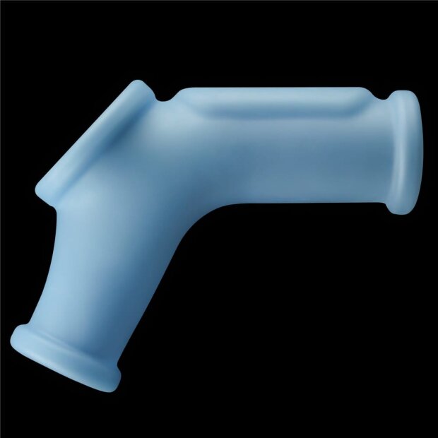 Lovetoy étui pénien vibrant avec manchette testiculaire bleu