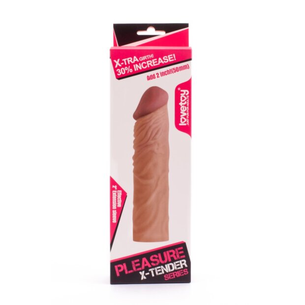 Lovetoy Pleasure X-Tender Penis Sleeve Flesh 3