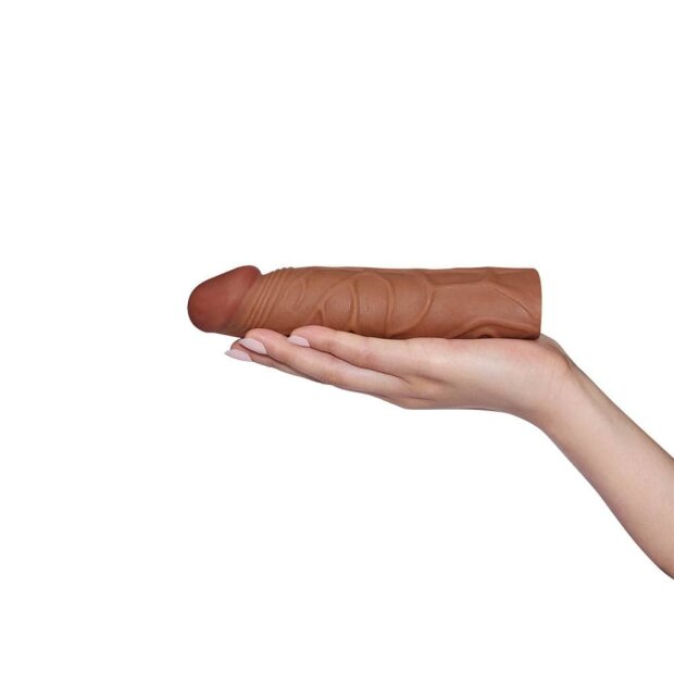 Lovetoy Pleasure X-Tender Manchon à pénis Marron 2