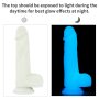 Lovetoy Lumino Play Silikone Dildo leuchtend Blau 20,9 cm