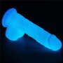 Lovetoy Lumino Play Silikone Dildo leuchtend Blau