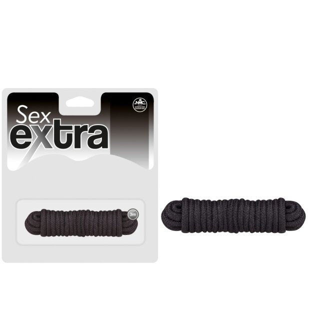 Sex Extra - Love Rope Black 3 m