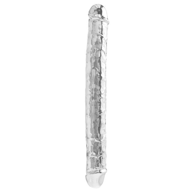 Clear Double Dong 13 Inch - 34.5 cm