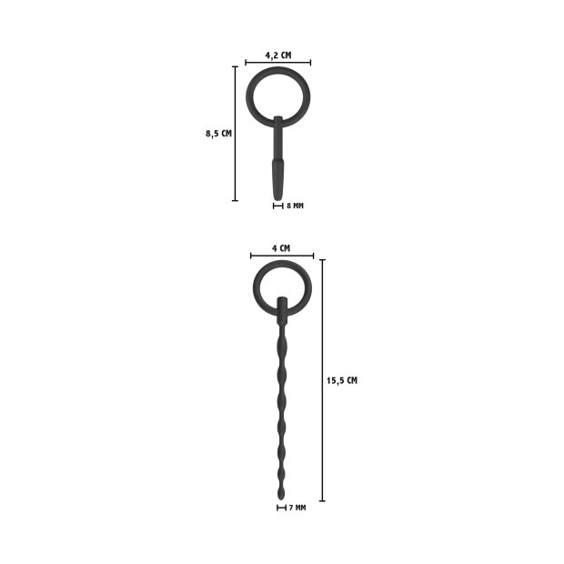 Hidden Desire Penis Plug Set Small 2 pcs