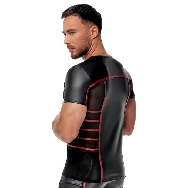 Mens Shirt black/red S - 2XL