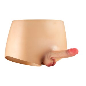 Real Manly Solid Realistic Dildo Body Suit S/M