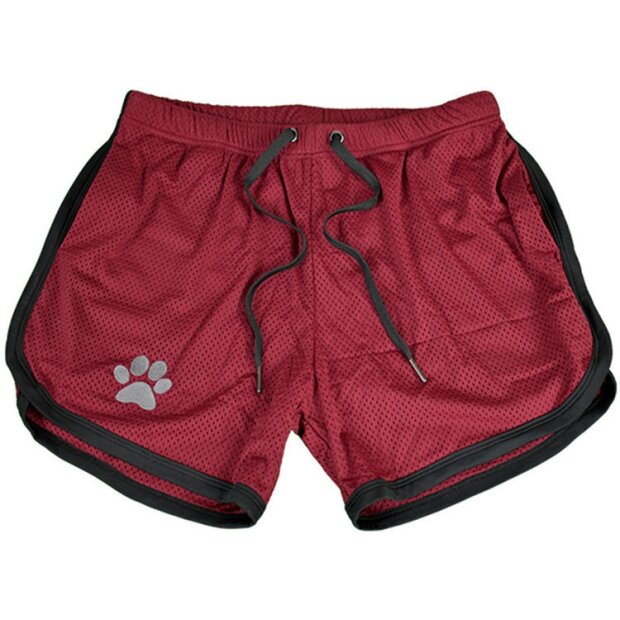 Kinky Puppy Paw Shorts Bordeaux-Black L