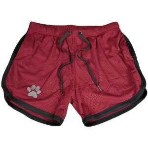 Kinky Puppy Paw Shorts Bordeaux-Black XL
