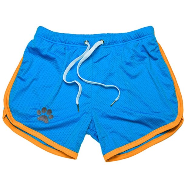 Kinky Puppy Paw Shorts Blue-Yellow XXL