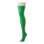 Kixies Par 4 bas autofixants motif carreaux/losanges vert S