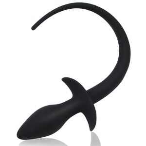Kinky Puppy Silicone Dog Tail Plug 7.5 x 3.1 cm Black