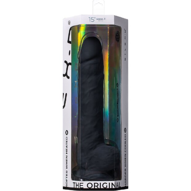 SILEXD Dildo Model 1 Schwarz 38 cm