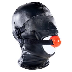 KINKgear  Ball Gag Submission Hood S/M
