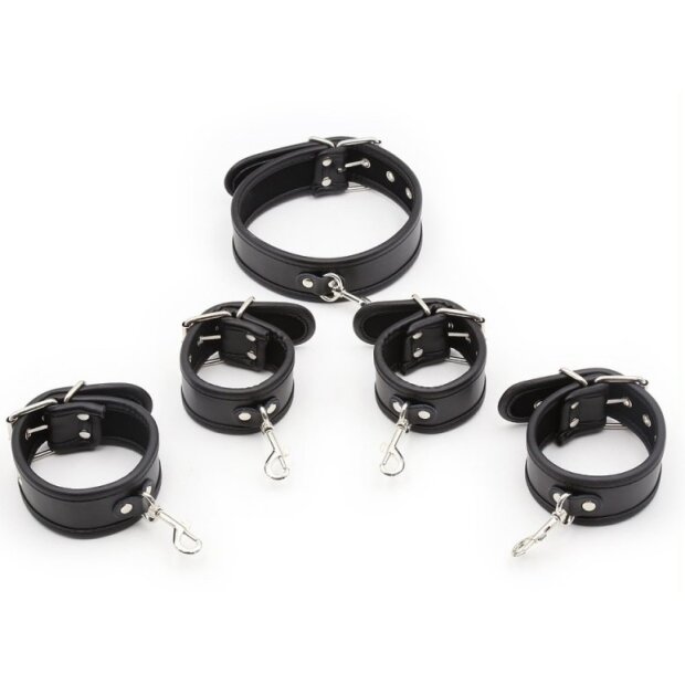 KINKgear Restriction Collar and Handcuffs Set