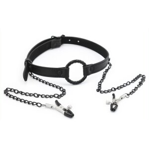 KINKgear Gag Nip Ring and Nipple Clamps