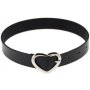 Joy Jewels Heart Attach Necklace Black