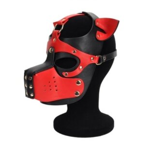 Kinky Puppy Dog Mask Ixo Black-Red