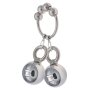 MenSteel Metal Ring with 2 Weight Hanger Balls XL 160g