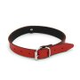 Kiotos Leather Collar Mini O-Ring Red