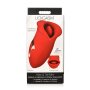 XR Brands Kiss and Tell Silicone Kissing and Vibrating Clitoral Stimulator Red