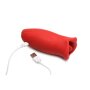 XR Brands Kiss and Tell Silicone Kissing and Vibrating Clitoral Stimulator Red