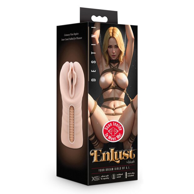 Blush Enlust Destini Vibrating Stroker Beige