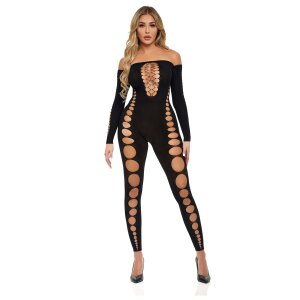 Boujee Gang Bodystocking Black, OS