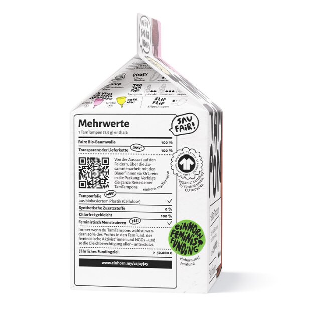 einhorn Bio-Tampons TamTampons super 16 Stück