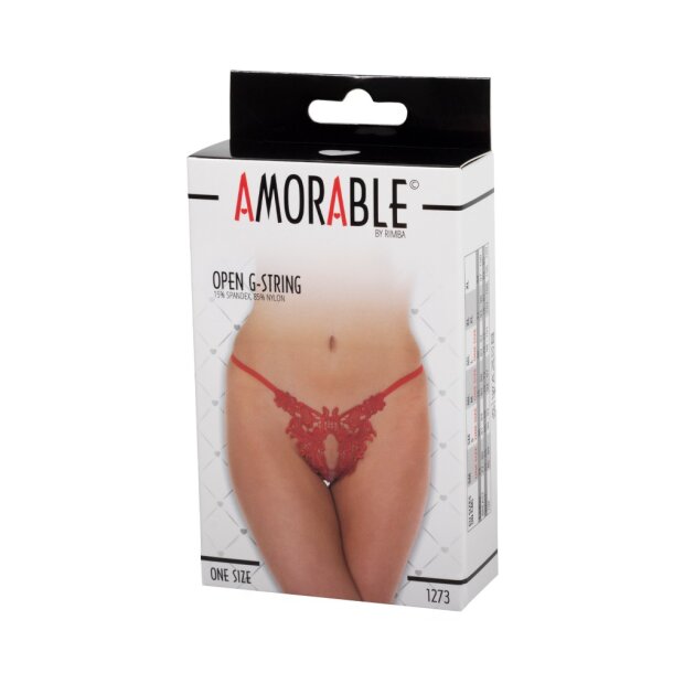 Amorable by Rimba Open String One Size Red