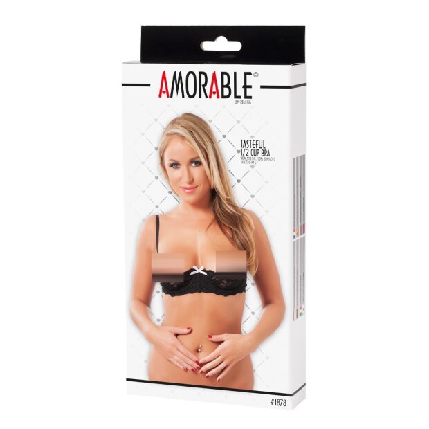 Amorable Soutien-gorge demi-bonnets Noir S