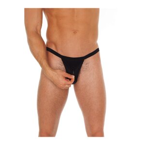Amorable by Rimba Thong with zipper One Size Black