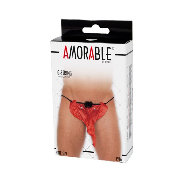 Amorable by Rimba String mit Elefantenkopf Einheitsgröße Rot